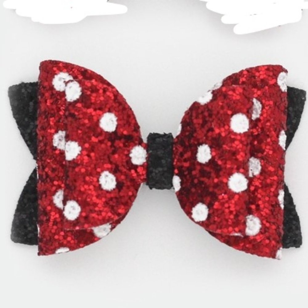 Minnie Mouse Girls Hair Bow Clip 3 Inches